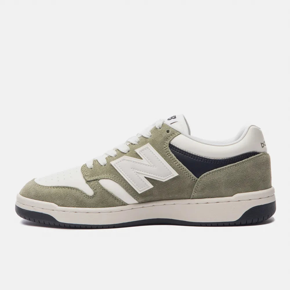 TÊNIS NB 480 LOW UNISEX NEW BALANCE VERDE MUSGO/BEGE CLARO