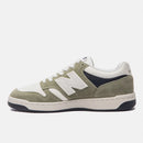 TÊNIS NB 480 LOW UNISEX NEW BALANCE VERDE MUSGO/BEGE CLARO