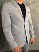 TRAJE POLIVISCOSE SUPER SLIM FATIOTA CINZA GIZ