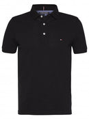 Camisa Gola Polo Tommy Hilfiger Masculina Coupe Sur Ivy - Preta