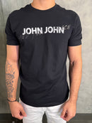 TSHIRT SL FIND YOUR POINT BL JOHN JOHN PRETO