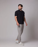 POLO PIMA PONTO H PRETO