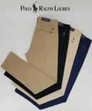 Calça Ralph Lauren de Sarja Chino Stretch Slim Fit- Preta