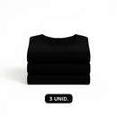 Kit 3 Camisetas Tech Modal Pretas