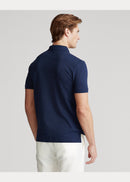 Camisa Gola Polo Ralph Lauren Masculina Custom Fit - Azul Marinho