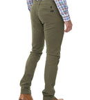 Calça Ralph Lauren de Sarja Chino Stretch Slim Fit - Verde Oliva